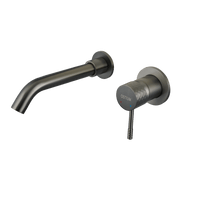 Lunari - Einbaumischer für Waschbecken - Gun Metal
