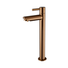 Altano - Robinet de lavabo haut bronze - Eau froide