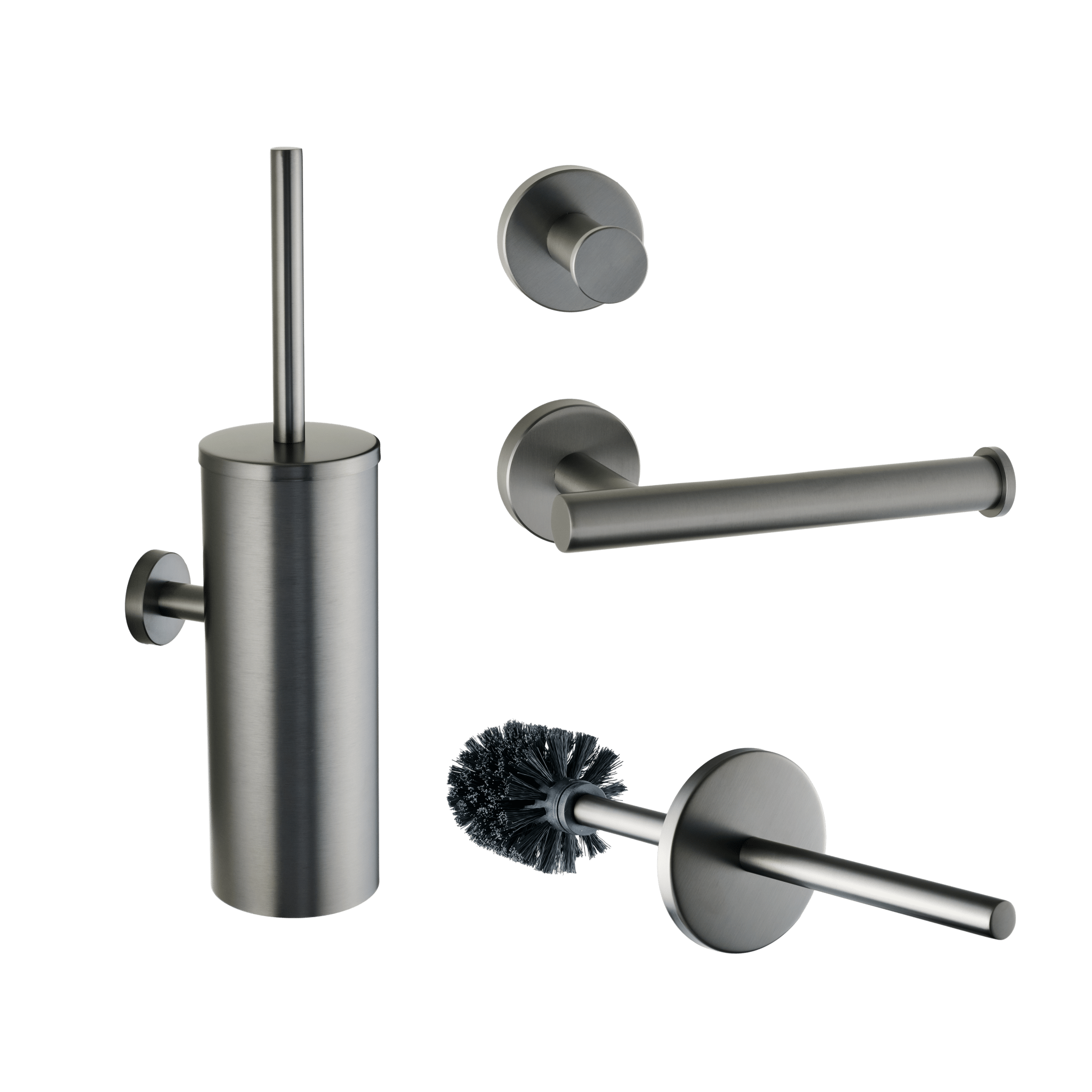Stanio - Toiletset Gun Metal - 3-delig