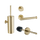 Stanio - Toiletten-Set Gold - 3-teilig