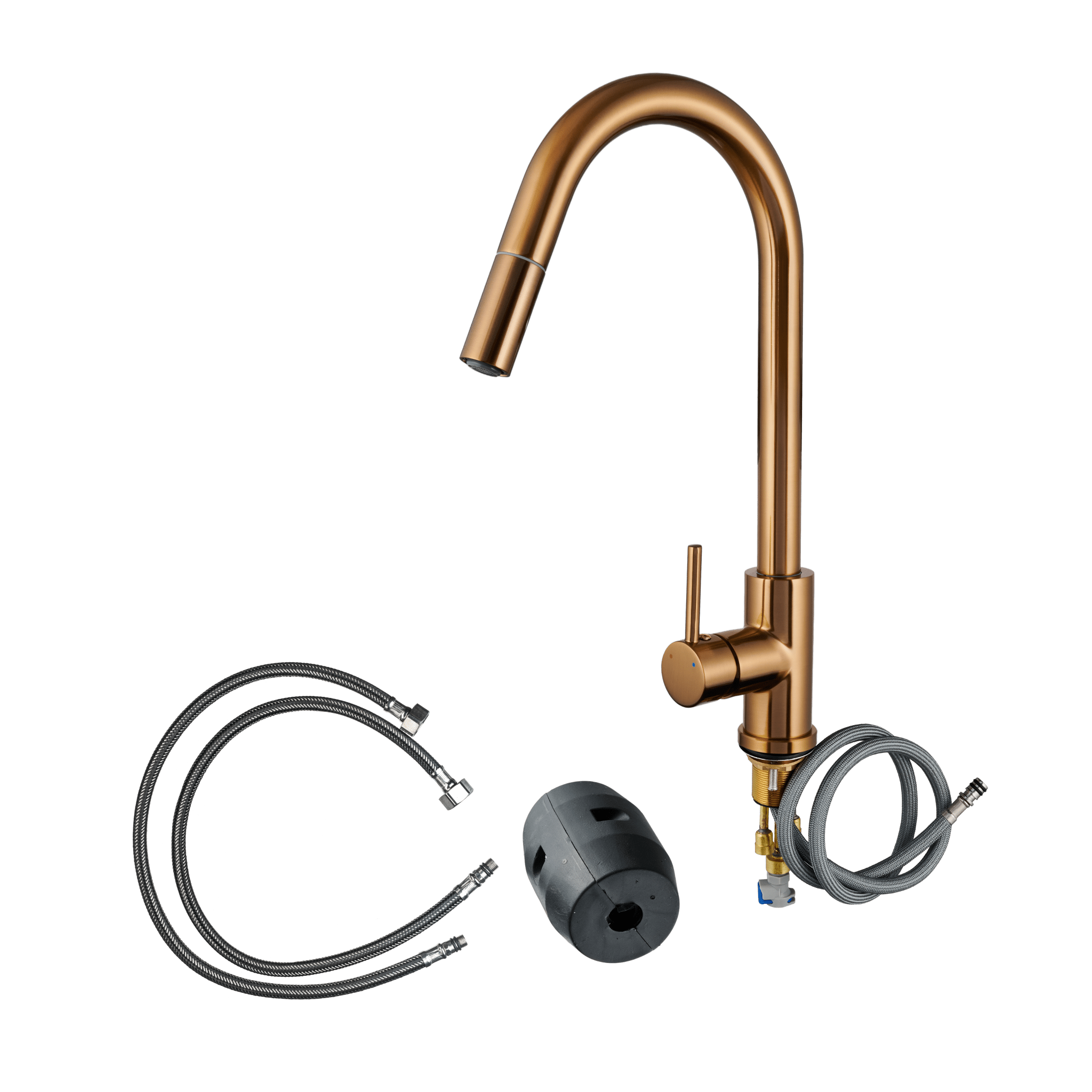 Silana - Bronzen Keukenkraan - Uittrekbaar