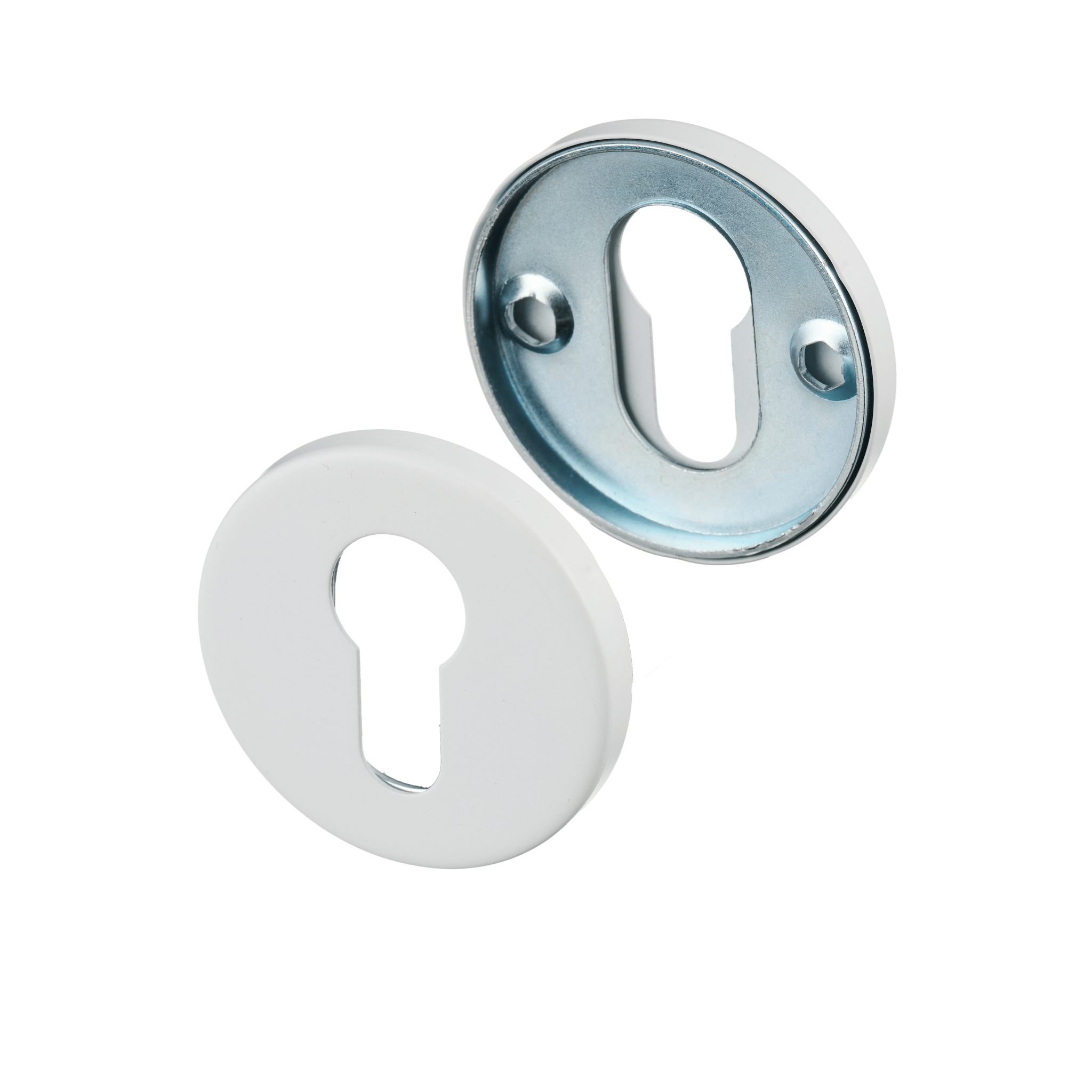 Rosace cylindrique ronde blanche