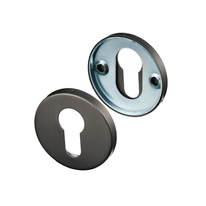 Rond Cilinderrozet - Gun Metal