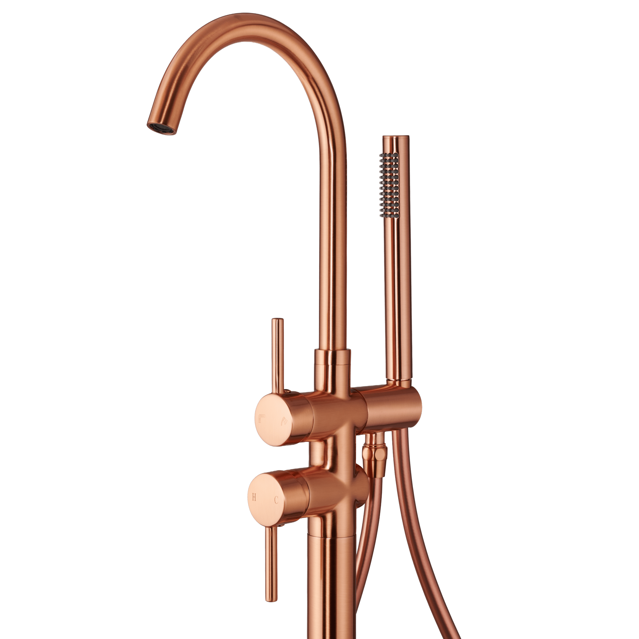 Armonio - Vrijstaande badkraan Koper - met Handdouche