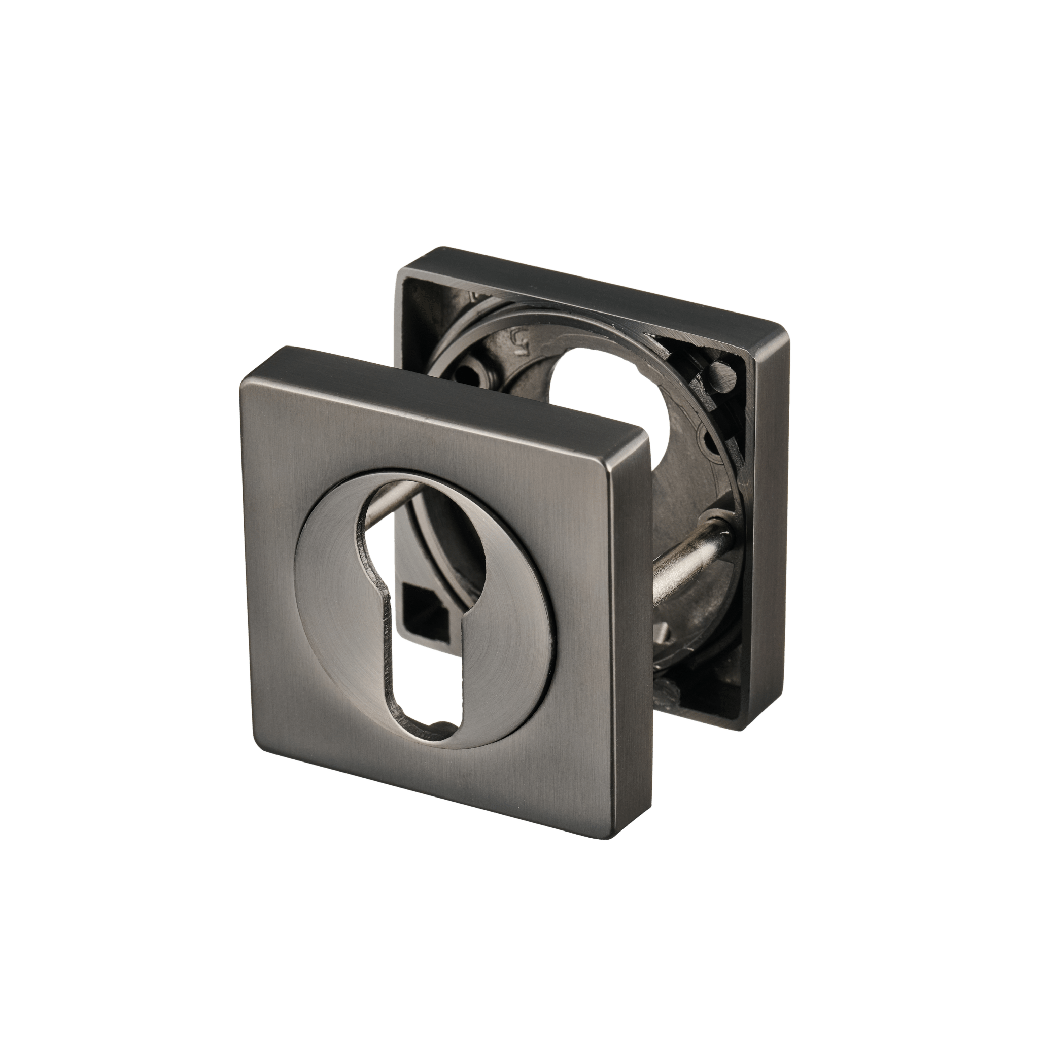 Rosace cylindrique carrée en métal canon de fusil