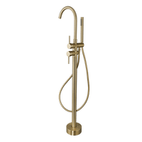 Armonio - Freistehender Badarmatur Gold - mit Handbrause