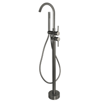 Armonio - Freistehende Badarmatur Gun Metal - mit Handbrause