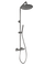 Novi - Gun Metal Duschset - Rund