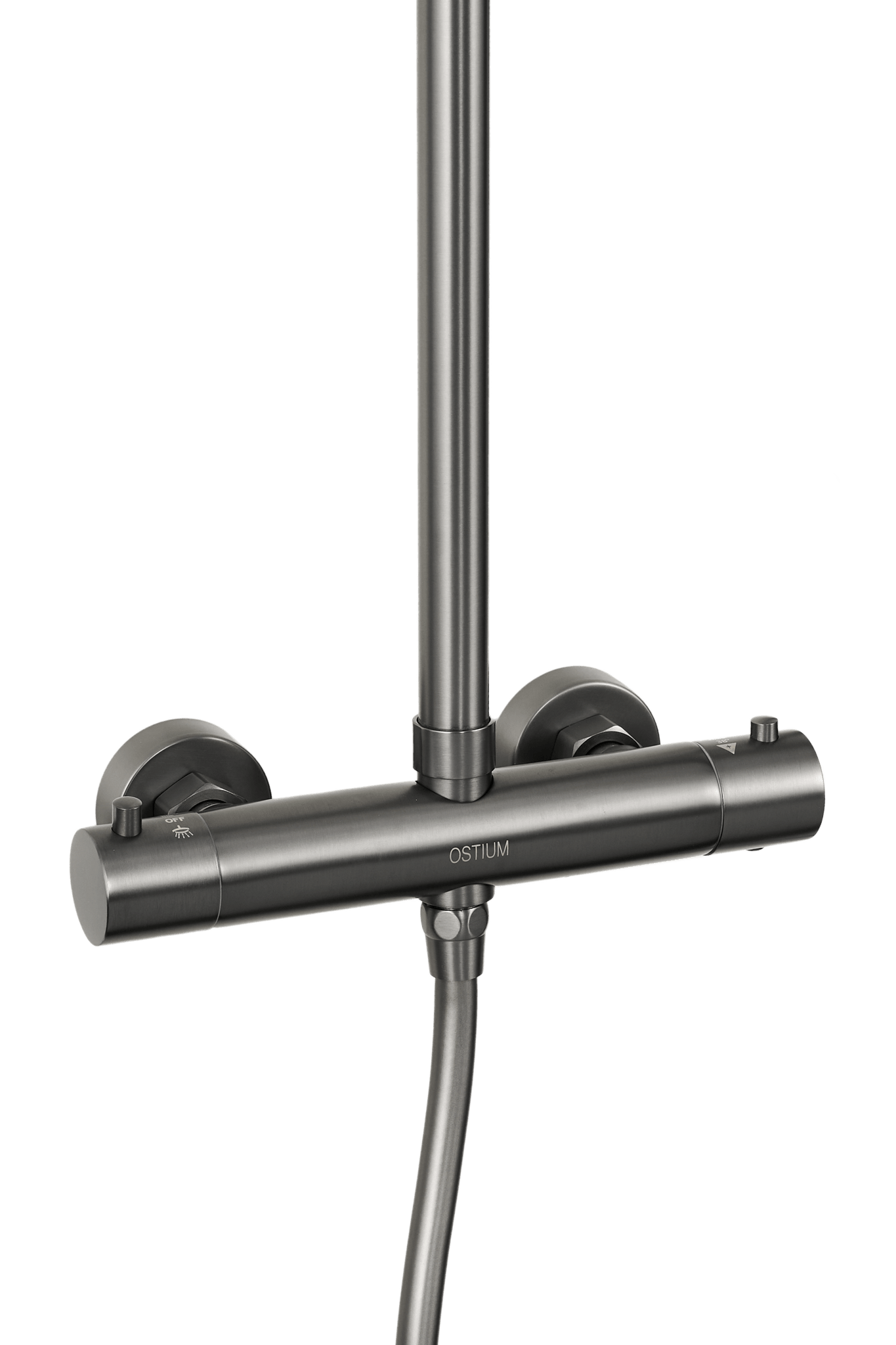 Novi - Duschbrause Gun Metal - rund