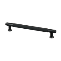 Handgreep Zwart - diamond cut - 128mm/164mm