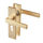 Avola - Goldener Türgriff - Zylinderloch - Gerades kurzes Schild - PC 55mm