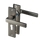 Novara - Türbeschlag Gun Metal - Zylinderloch - Gerade kurze Schild-Garnitur - PC 55mm