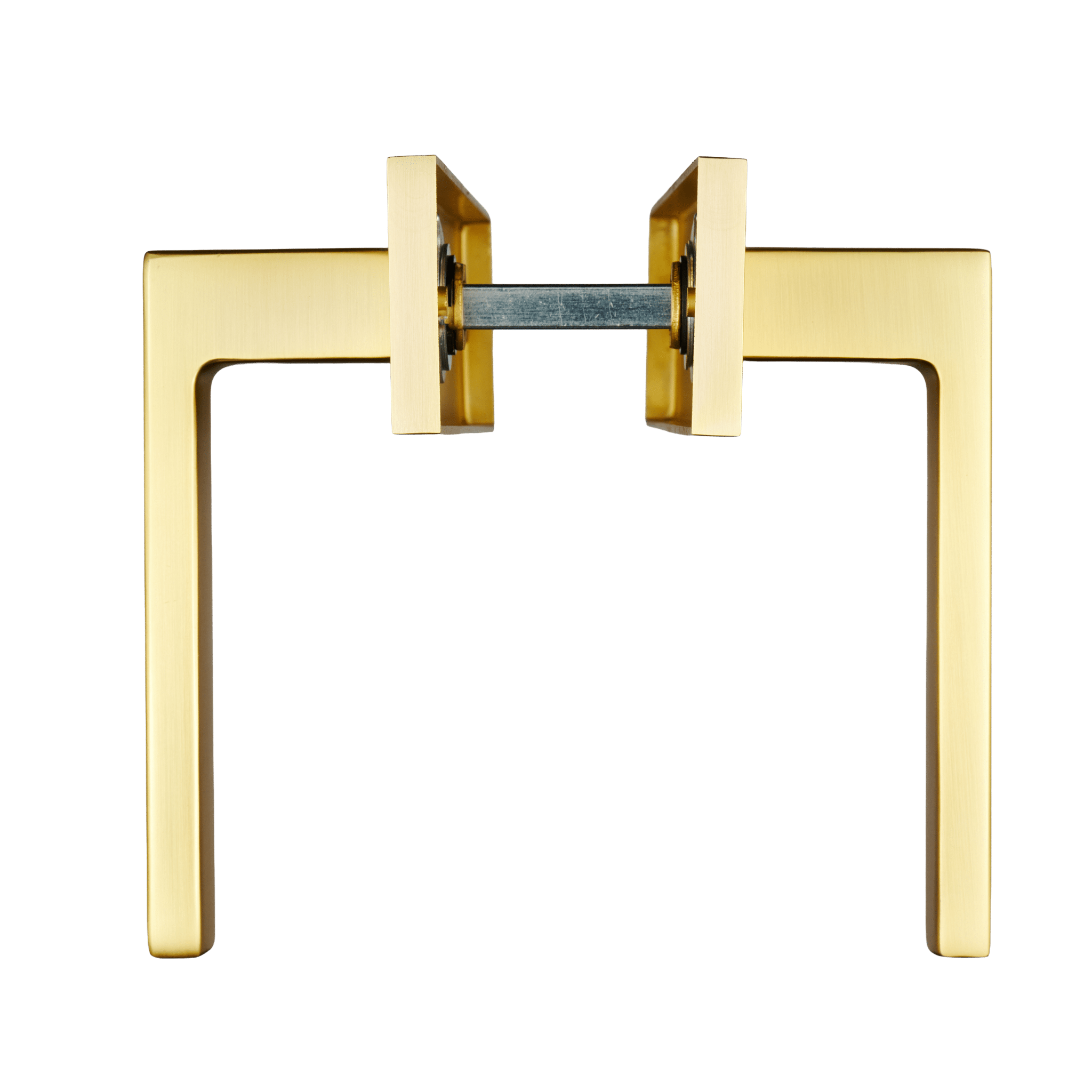 Avola - Gouden Deurklink - Cilindergat - Recht Kort Schild - PC 55mm