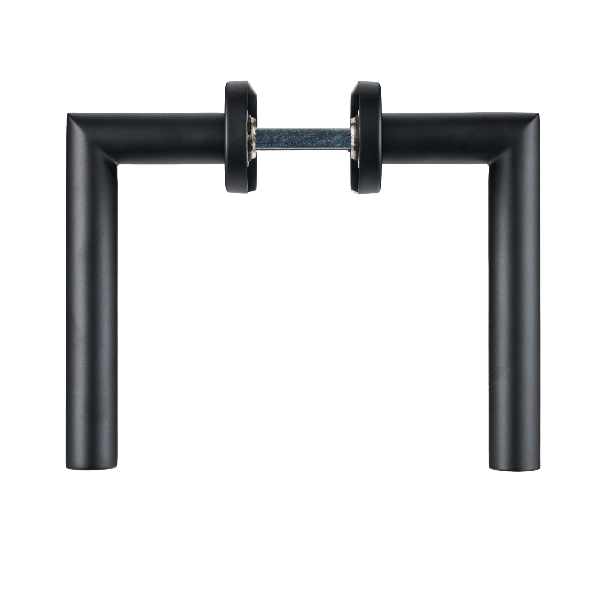 Nero - Plaque WC Encastrée Noir - Rosace Courte Ronde