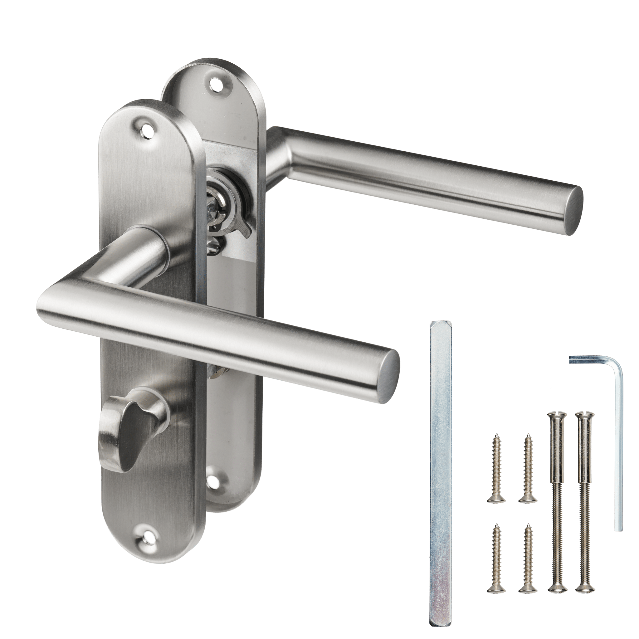 Rondo - WC-Slot RVS - Kort Rond Schild