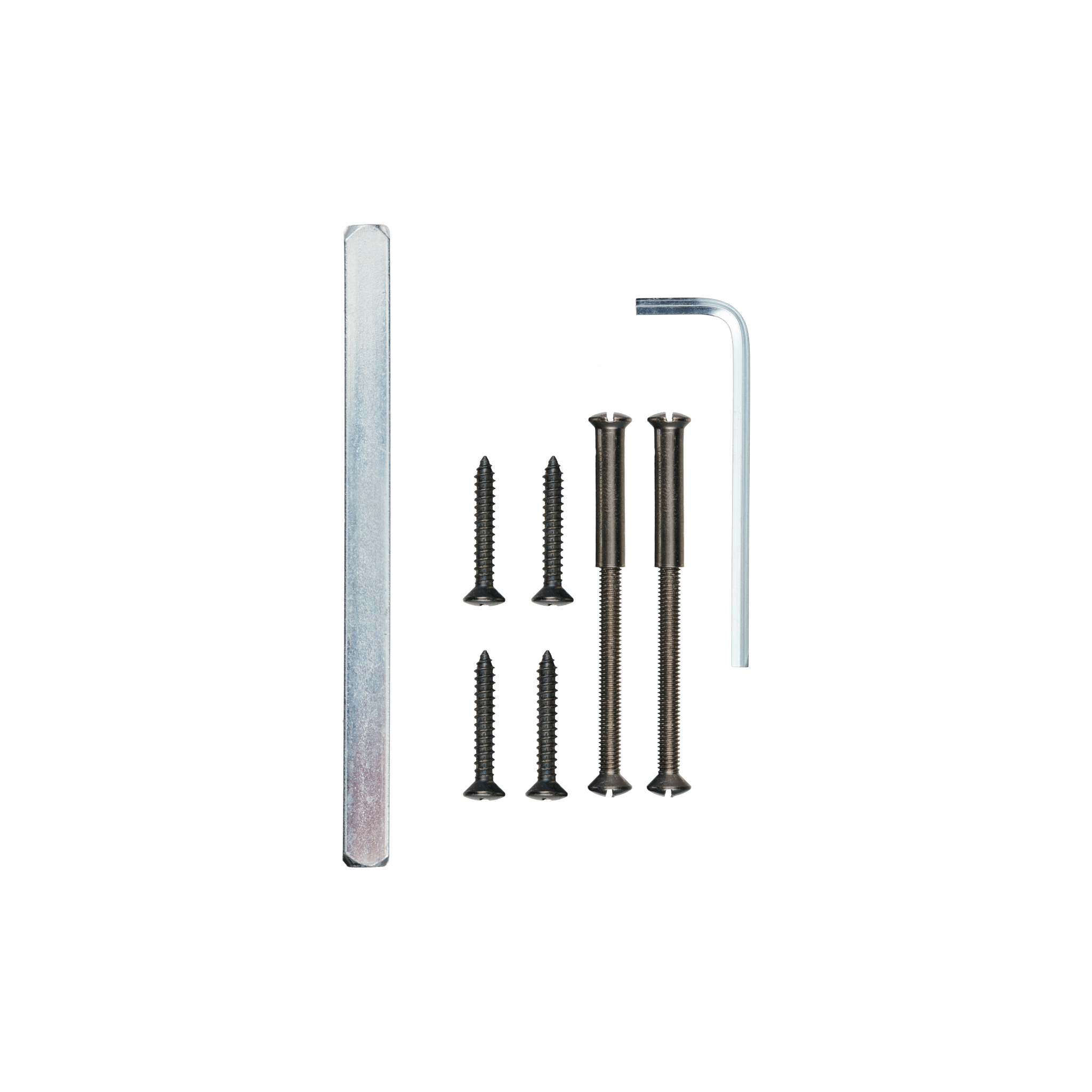 Silvano - WC-Slot Gun Metal - Plaque ronde courte