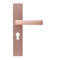 Collodi - Kupfer Türbeschlag - Zylinderloch - Gerades langes Schild - PC 55mm