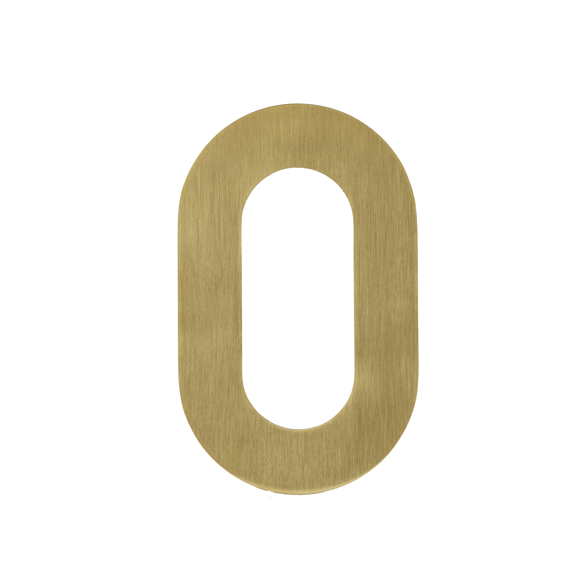 Figura - Goldenes Hausnummernschild 0