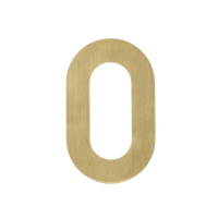Figura - Goldenes Hausnummernschild 0