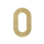 Figura - Goldenes Hausnummernschild 0