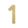 Figura - Goldenes Hausnummernschild 1
