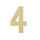 Figura - Goldene Hausnummer 4