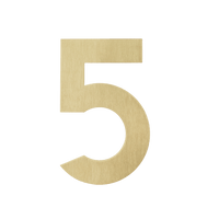 Figura - Goldenes Hausnummer 5
