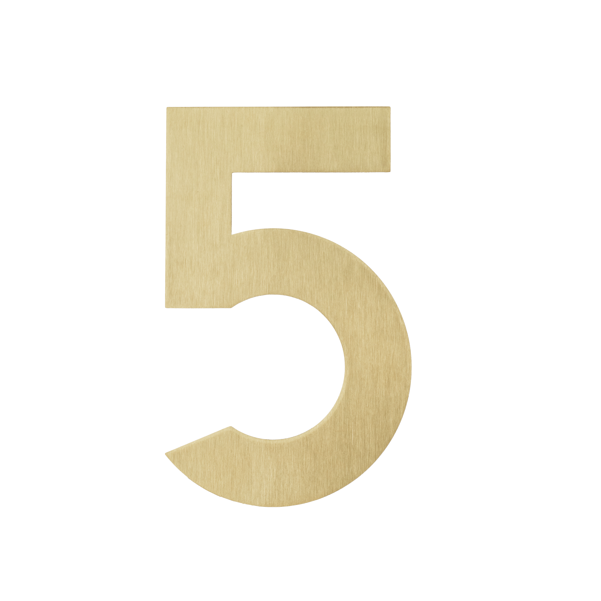 Figura - Goldenes Hausnummer 5