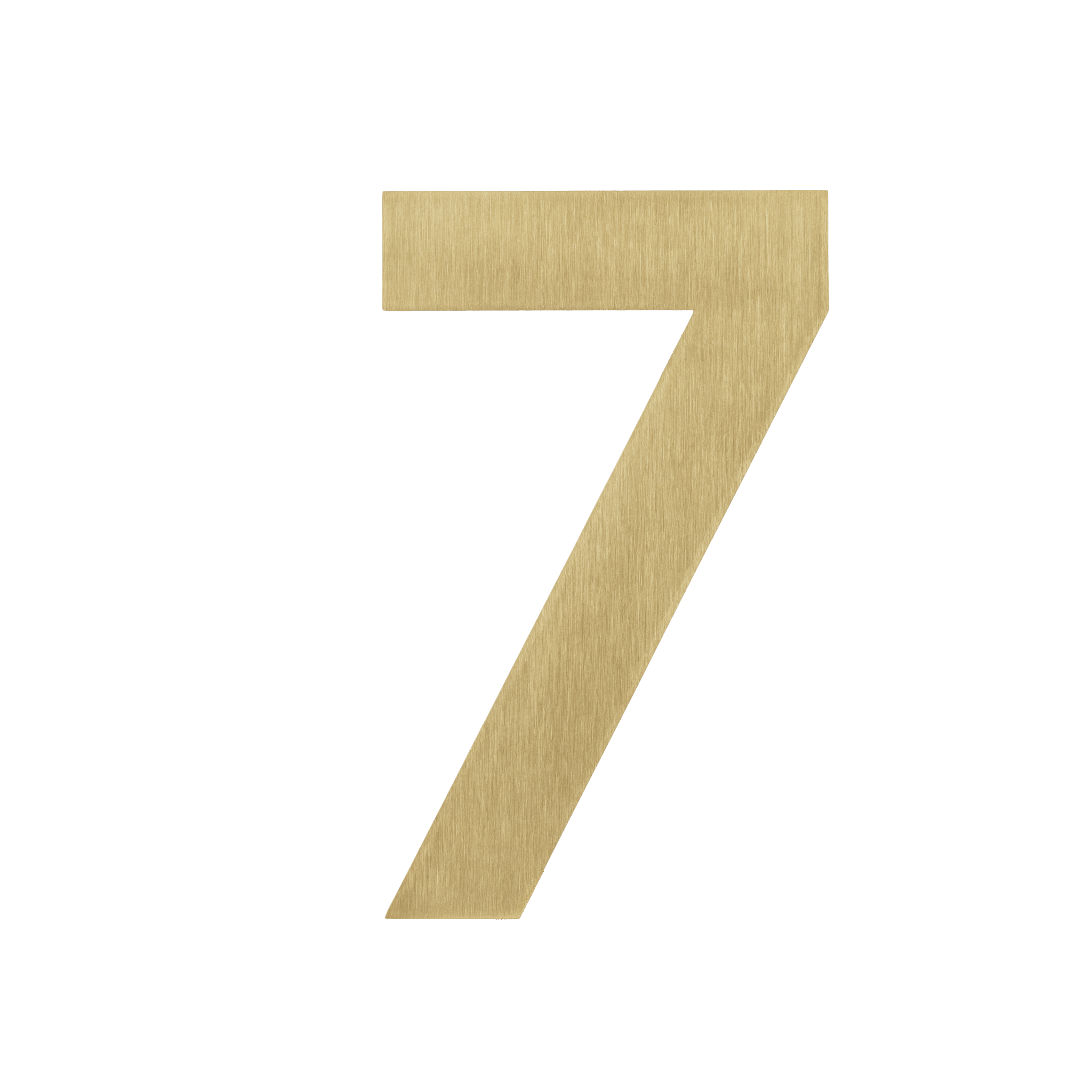 Figura - Goldenes Hausnummernschild 7