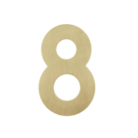 Figura - Goldenes Hausnummernschild 8