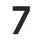 Figura - Schwarze Hausnummer 7
