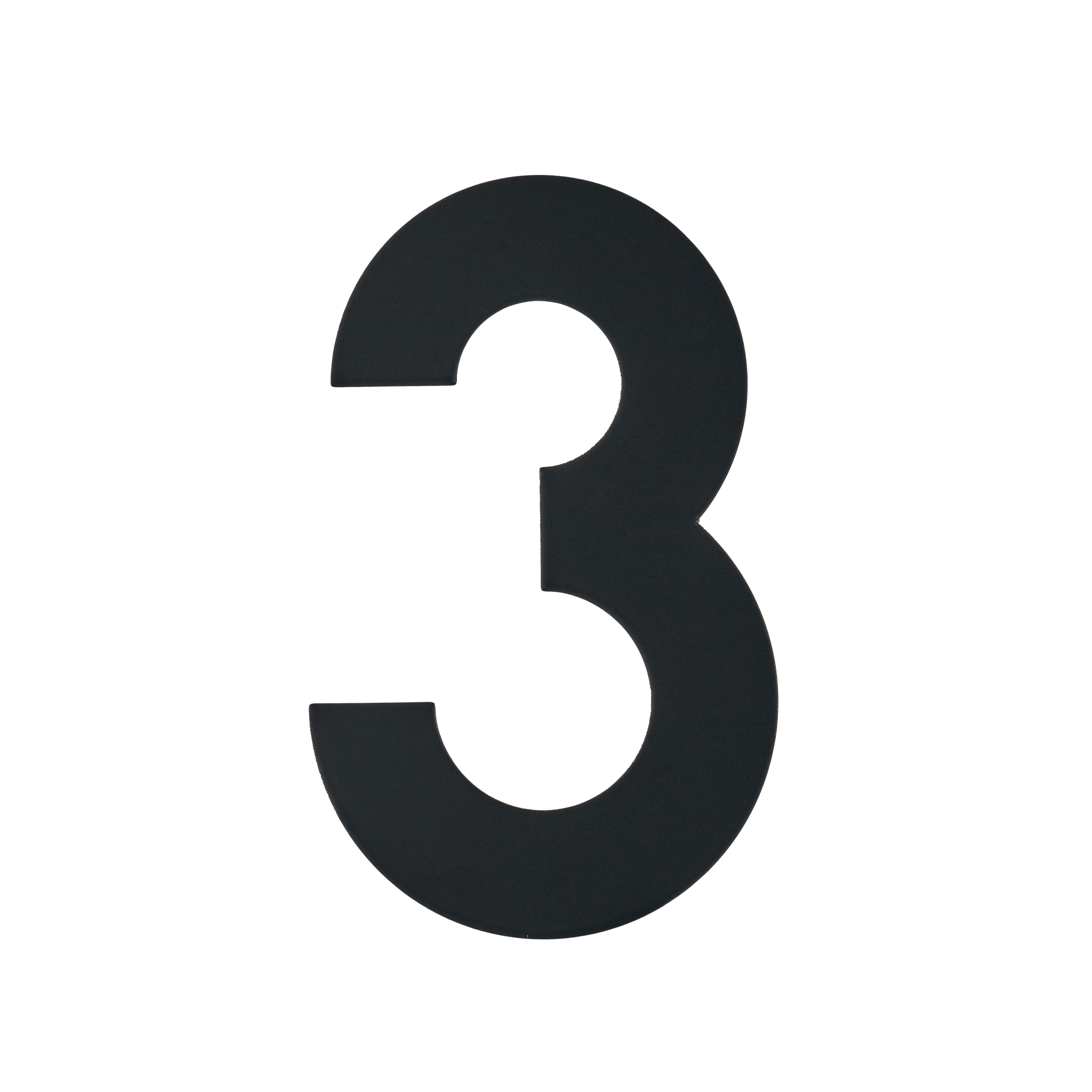 Figura - Schwarze Hausnummer 3