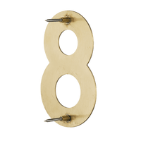 Figura - Goldenes Hausnummernschild 8