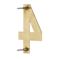Figura - Goldene Hausnummer 4