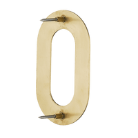 Figura - Goldenes Hausnummernschild 0