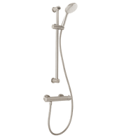Delfi - Handbrause mit Brausestange - Edelstahl
