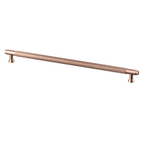 Poignée en cuivre - taille diamant - 320mm/332mm