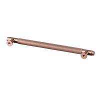 Poignée en cuivre - taille diamant - 192mm/204mm