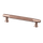 Poignée en cuivre - taille diamant - 128mm/140mm