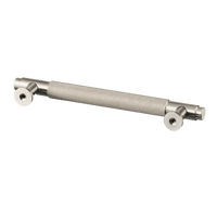 Poignée en acier inoxydable - finition diamant - 128mm/140mm