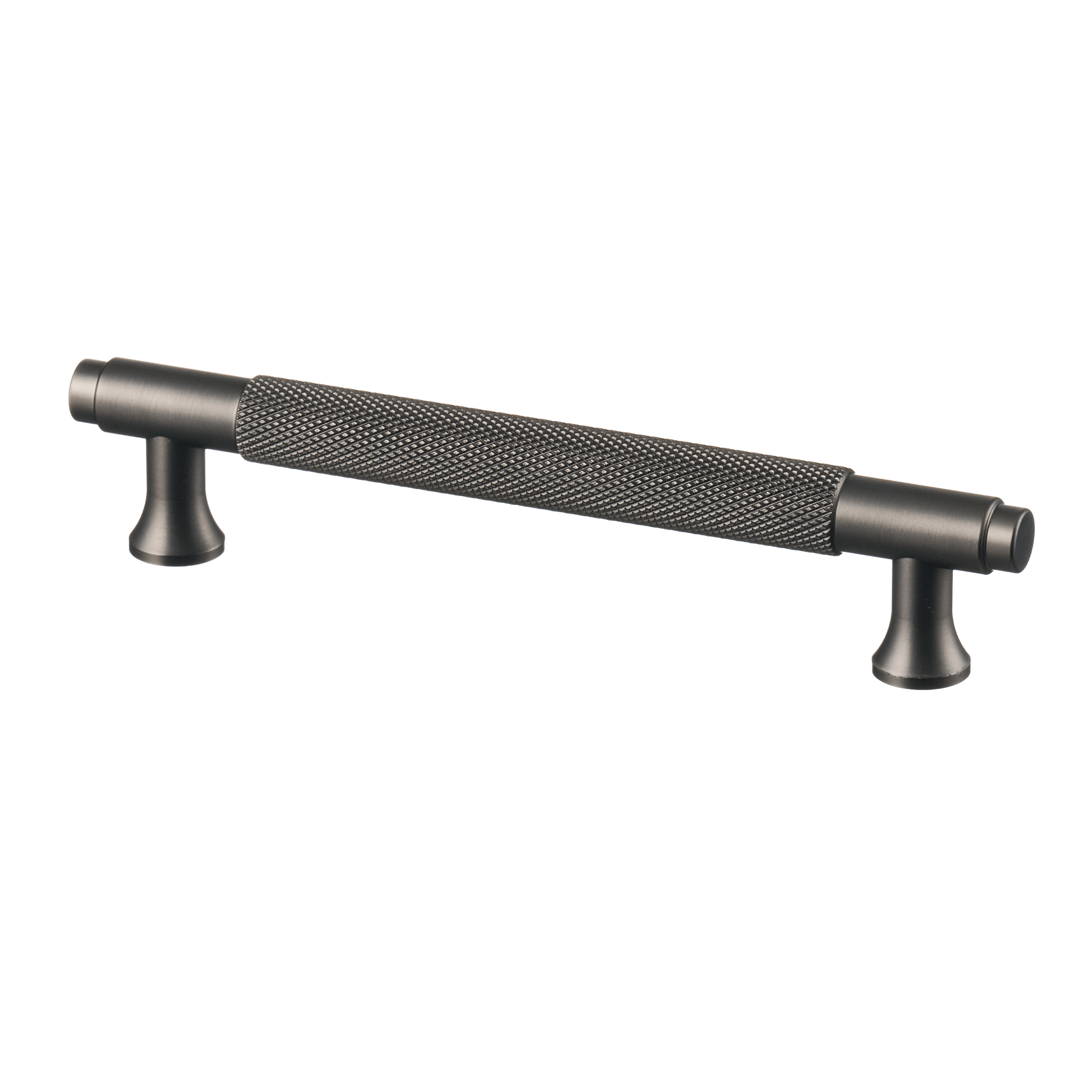 Handgreep Gun Metal - diamond cut - 128mm/164mm