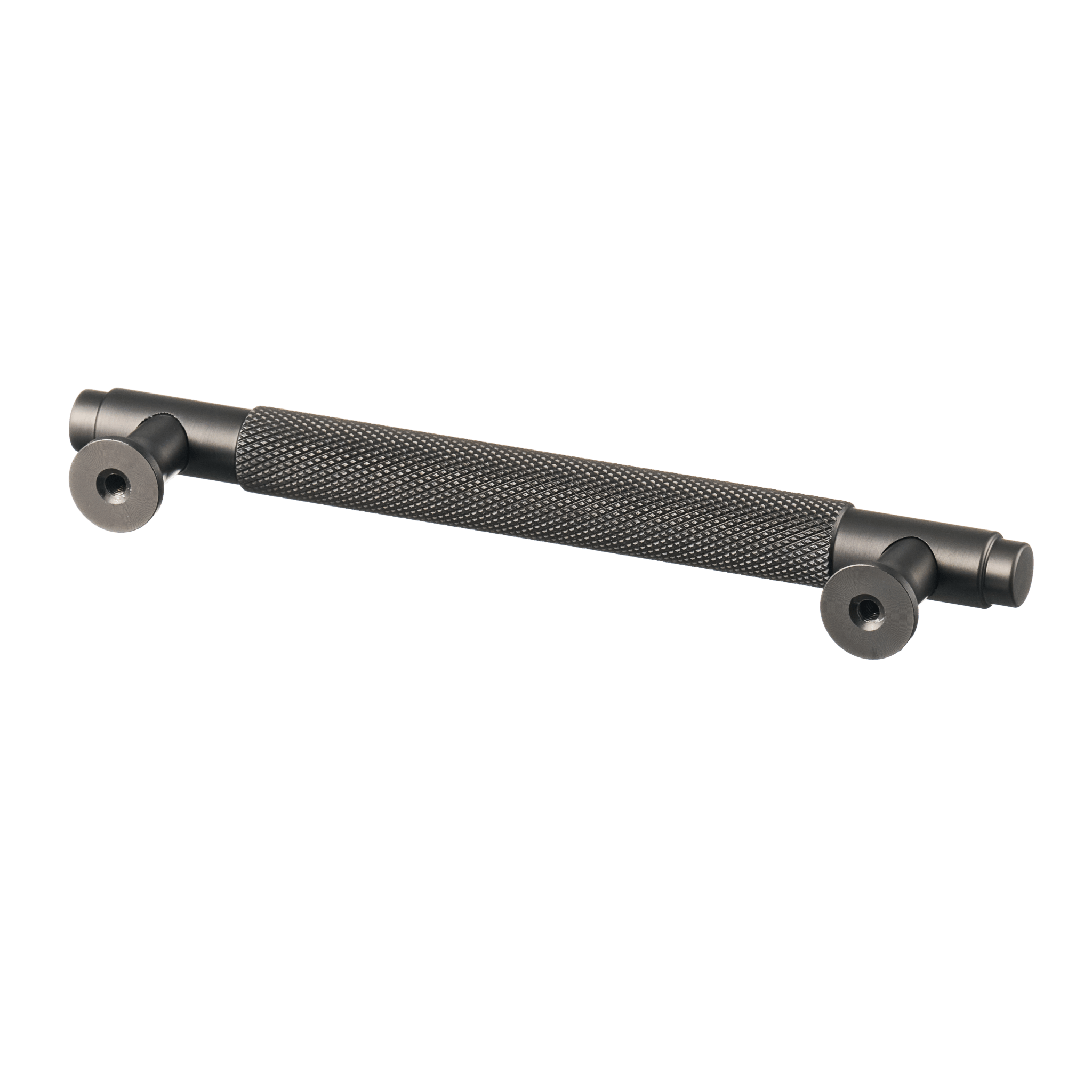 Handgreep Gun Metal - diamond cut - 128mm/164mm