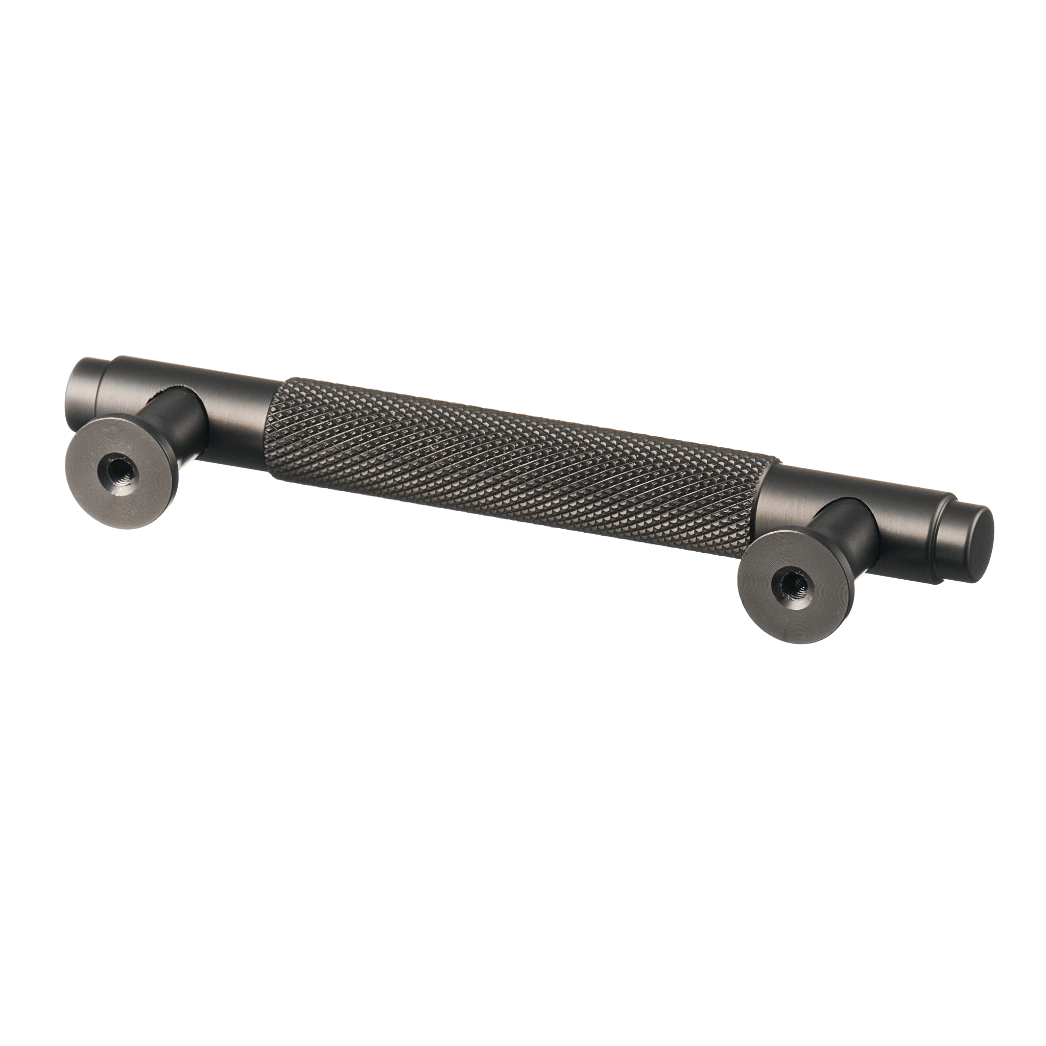 Handgreep Gun Metal - diamond cut - 96mm/130mm