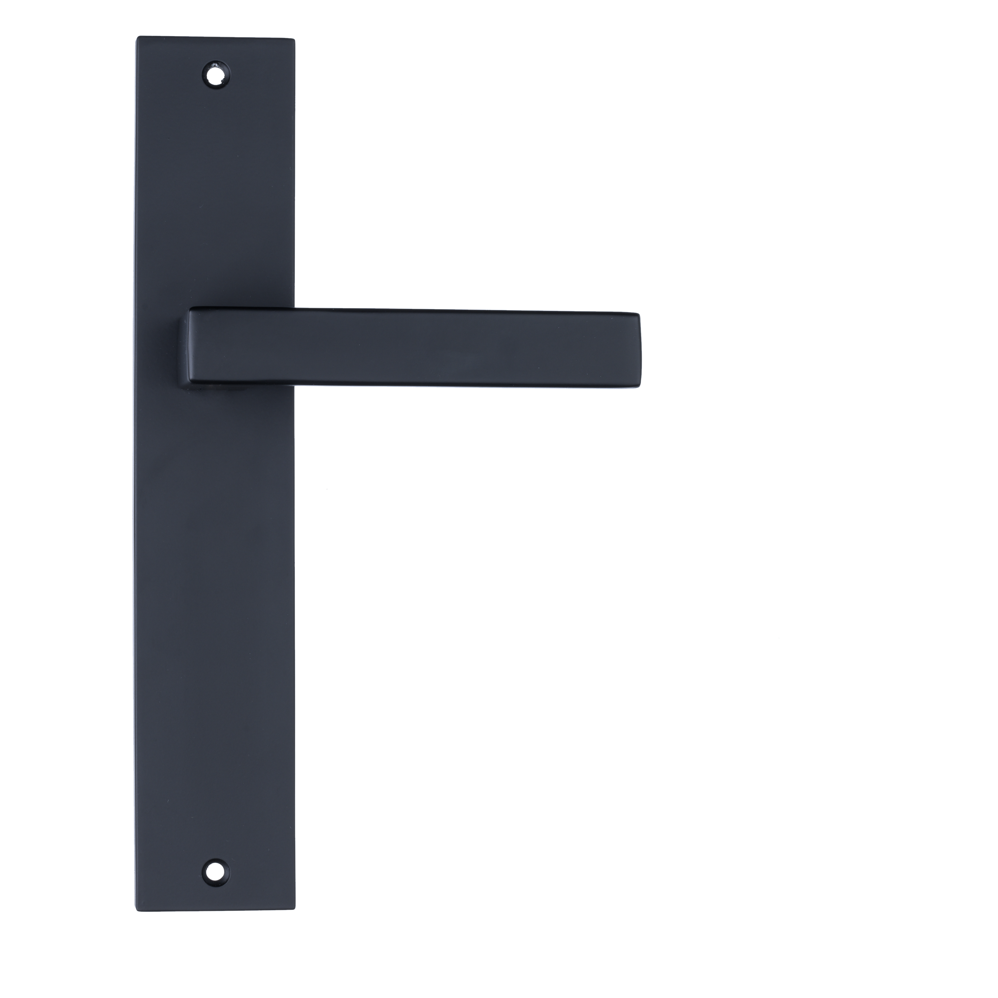 Ostiumhome® Veneto Deurklink op schild - Deurbeslag - 245 mm - Geschikt voor binnendeuren - Mat Zwa