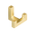 Garderobenhaken Gold - Doppel - Mantel- und Handtuchhaken