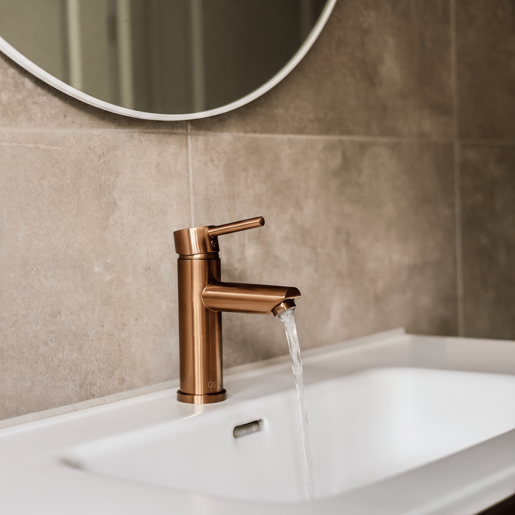 Atranti - Robinet de lavabo bronze - Chaud/Froid