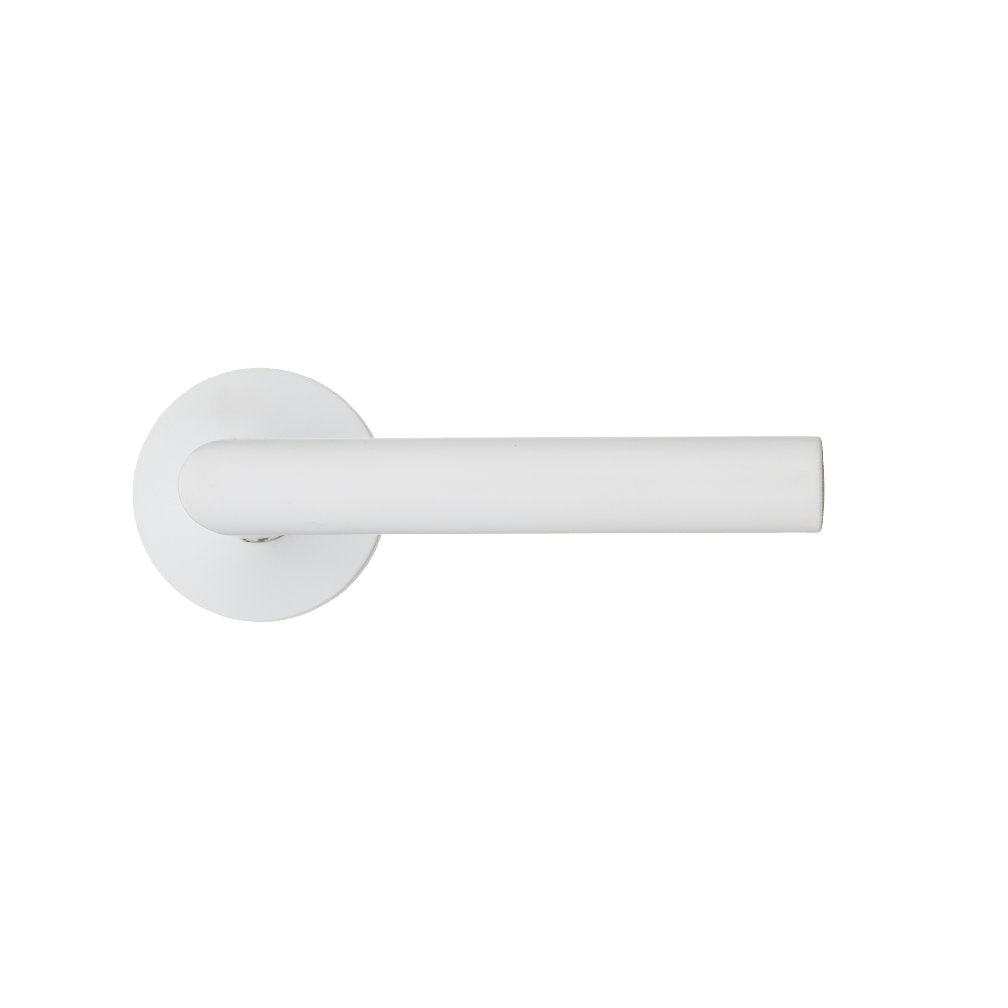 Complete set Civita deurklink wit 135 mm met rond rozet inclusief schroeven en montagemateriaal

