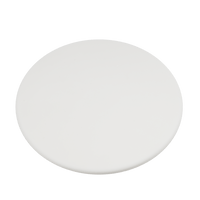 Ronde witte siliconen deurstopper Ø 8 cm met anti-slip basis voor bescherming van vloeren en wanden