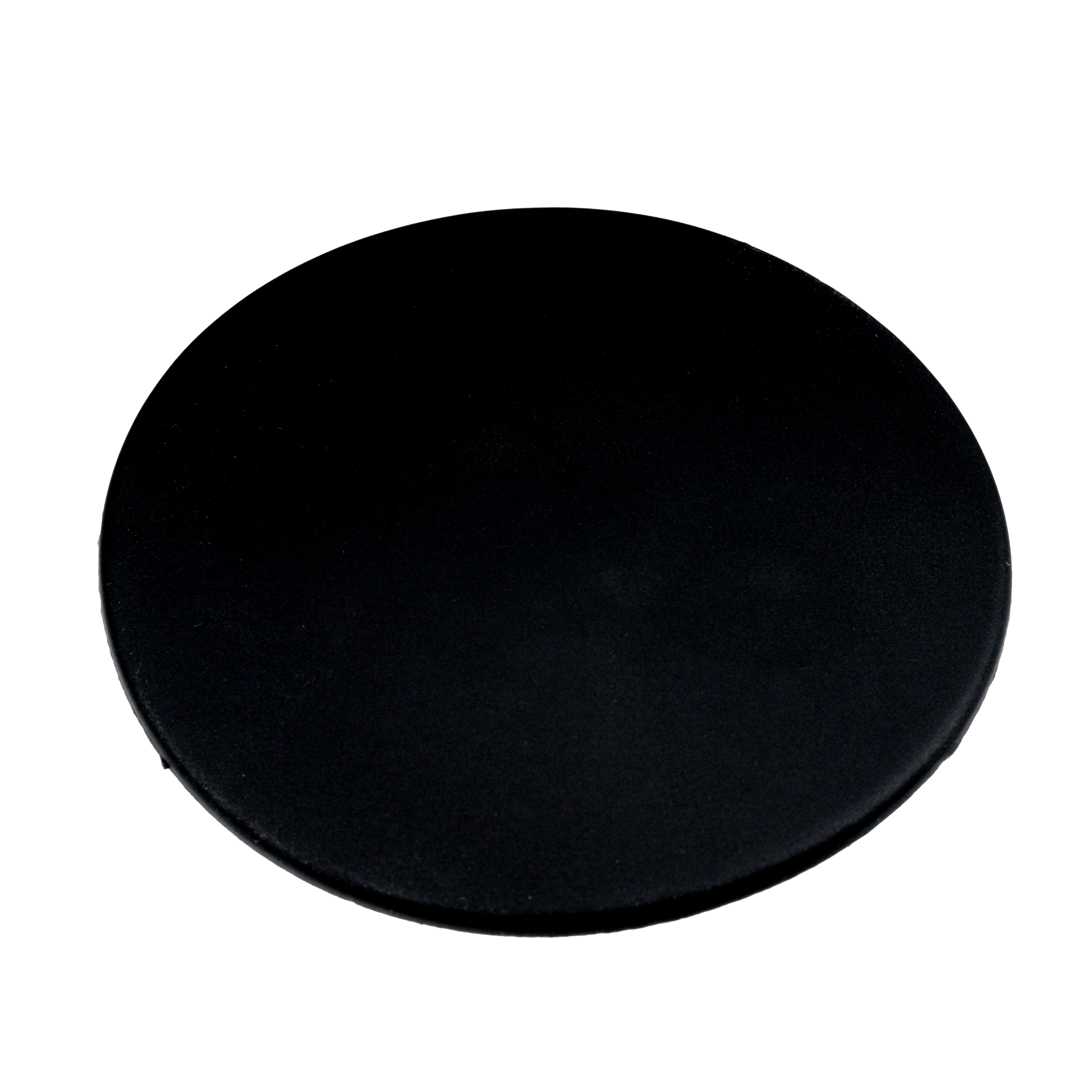 Ronde zwarte siliconen deurstopper Ø 8 cm met anti-slip basis voor bescherming van vloeren en muren
