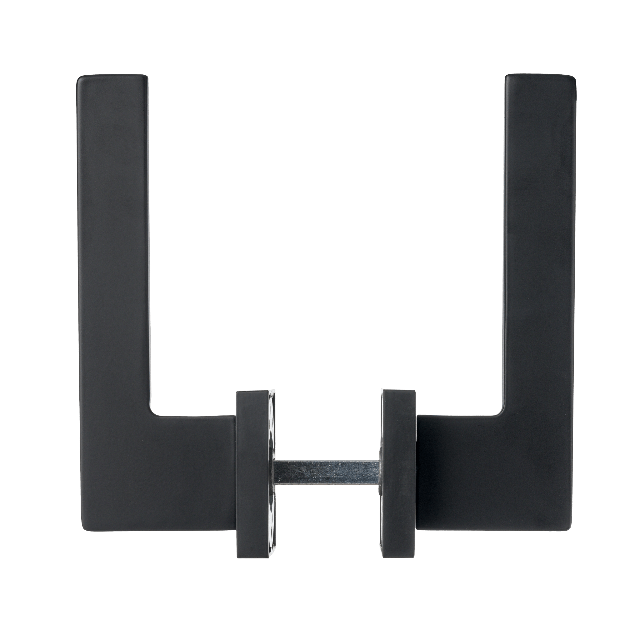 Mat zwarte Nuoro deurklink geeft industrieel accent en comfortabele ergonomische greep 
